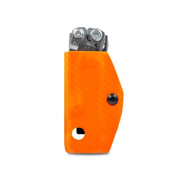 Kydex Sheath for the Leatherman Skeletoo, CLIP & CARRY, Mfr# LSKEL-CF-ORNG